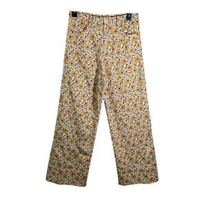 Emerson Fry Yellow Floral Wide Leg Pant